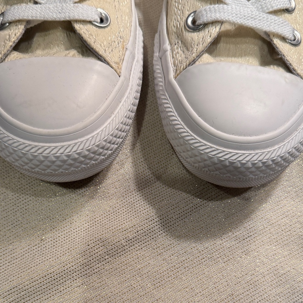 Converse All Star Beige Canvas Sneakers - Picture 11 of 12